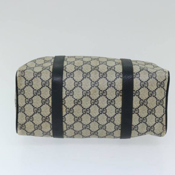 GUCCI GG Supreme Sherry Line Hand Bag PVC Navy Red 40 02 006 Auth 69897 - Picture 6 of 16